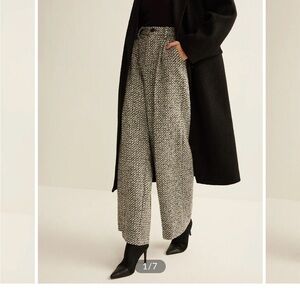 Commense Wool-Blend Tweed Pants